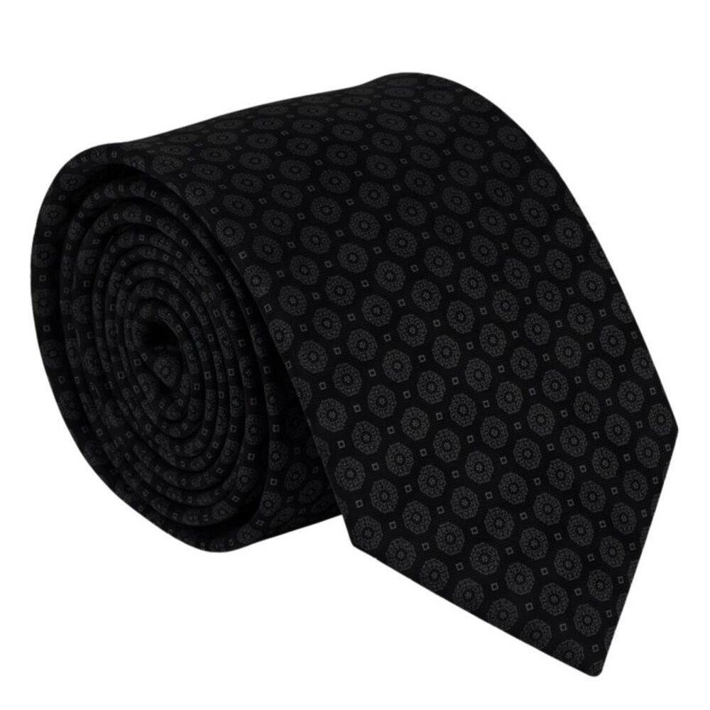 Emporio Armani Silk Blue Geometric 3in Tie – Made in Italy